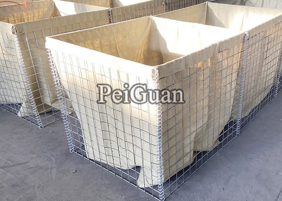 Barrera galvanizada sumergida caliente del bastión de la milipulgada 3 el 1.0x1.0x10m