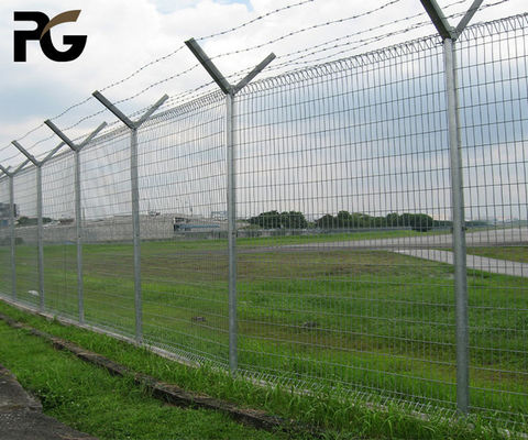 Aeropuerto revestido verde de For Building Site de la cerca del alambre de púas de la maquinilla de afeitar Q235